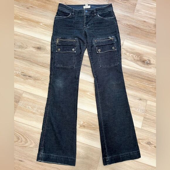 VINTAGE AMERICA EAGLE OUTFITTERS Black Utility Jeans Size 2 - Picture 1 of 9